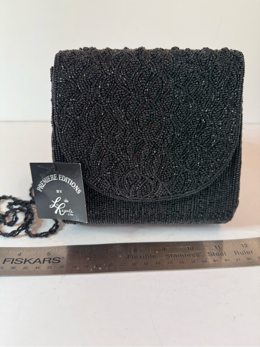 🖤 La Regale Premiere Editions Hand-Beaded Evening Bag 🖤